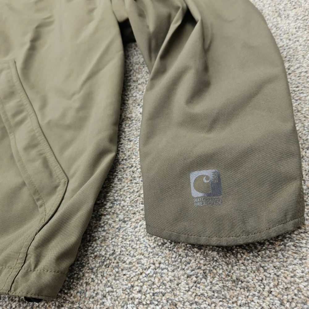 Carhartt Coat J162 Shoreline Waterproof Breathable Green Mens Jacket Sz 2XL XXL